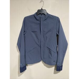 Brooks Women’s PureProject II Jacket Lightweight Running Blue Reflective Cuff Sm